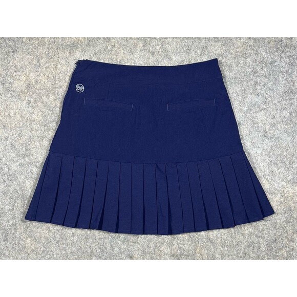 Renwick Pleat Bottom Skort Women’s 2 Navy Blue Golf Performance Tennis Skirt - Picture 2 of 9